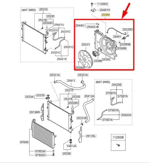 2009-2013 Kia Forte EX 2.0L Radiator Cooling Fan Motor Assembly 253801M050 OEM - Alshned Auto Parts