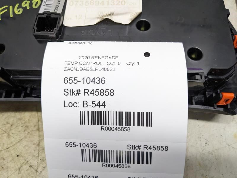 2018-2020 Jeep Renegade AC Heater Temperature Climate Control 6VN73LXHAA OEM - Alshned Auto Parts