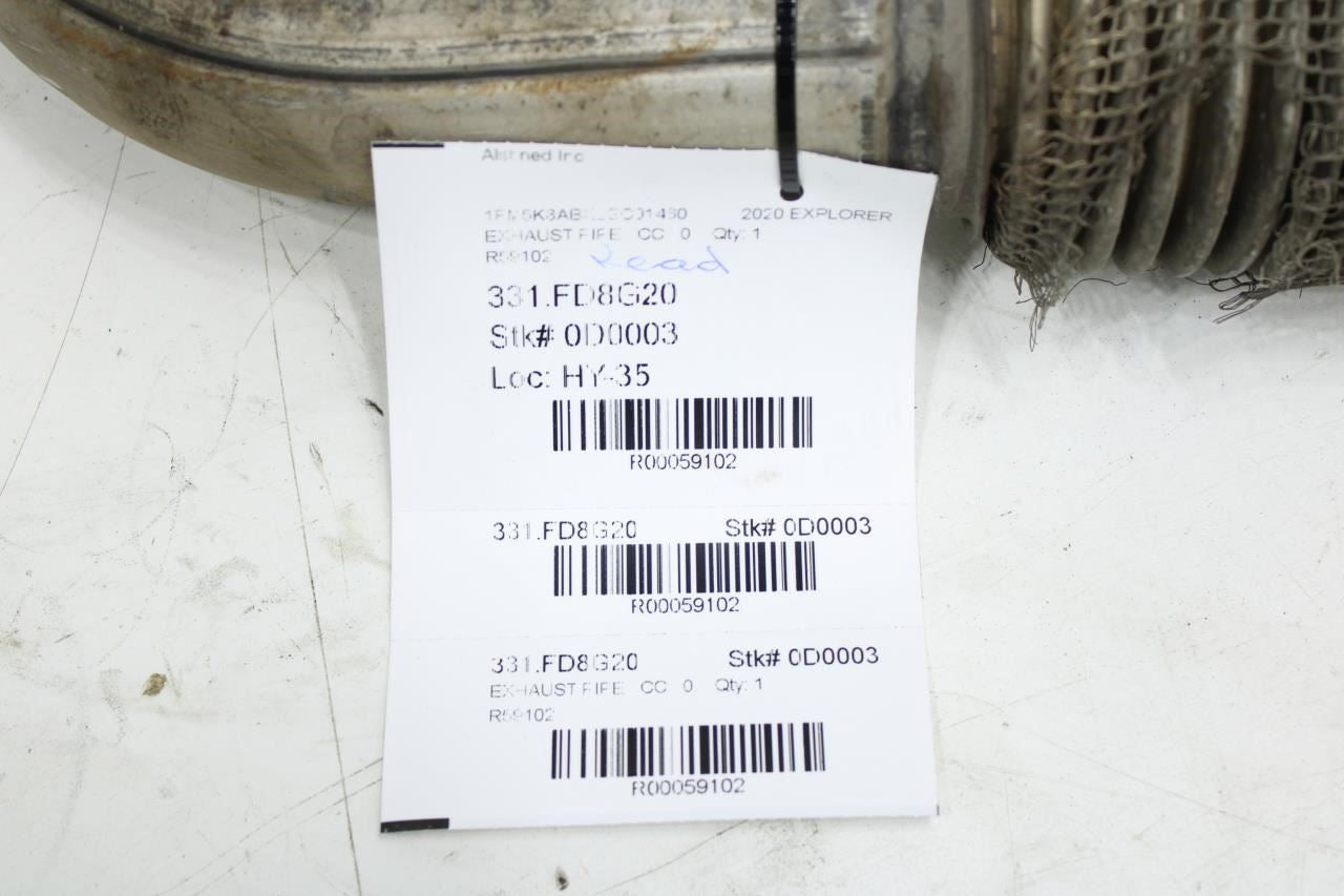 20-25 Ford Explorer Police 3.3L AWD Front Left Exhaust Pipe N1MZ-5G203-A *ReaD* - Alshned Auto Parts
