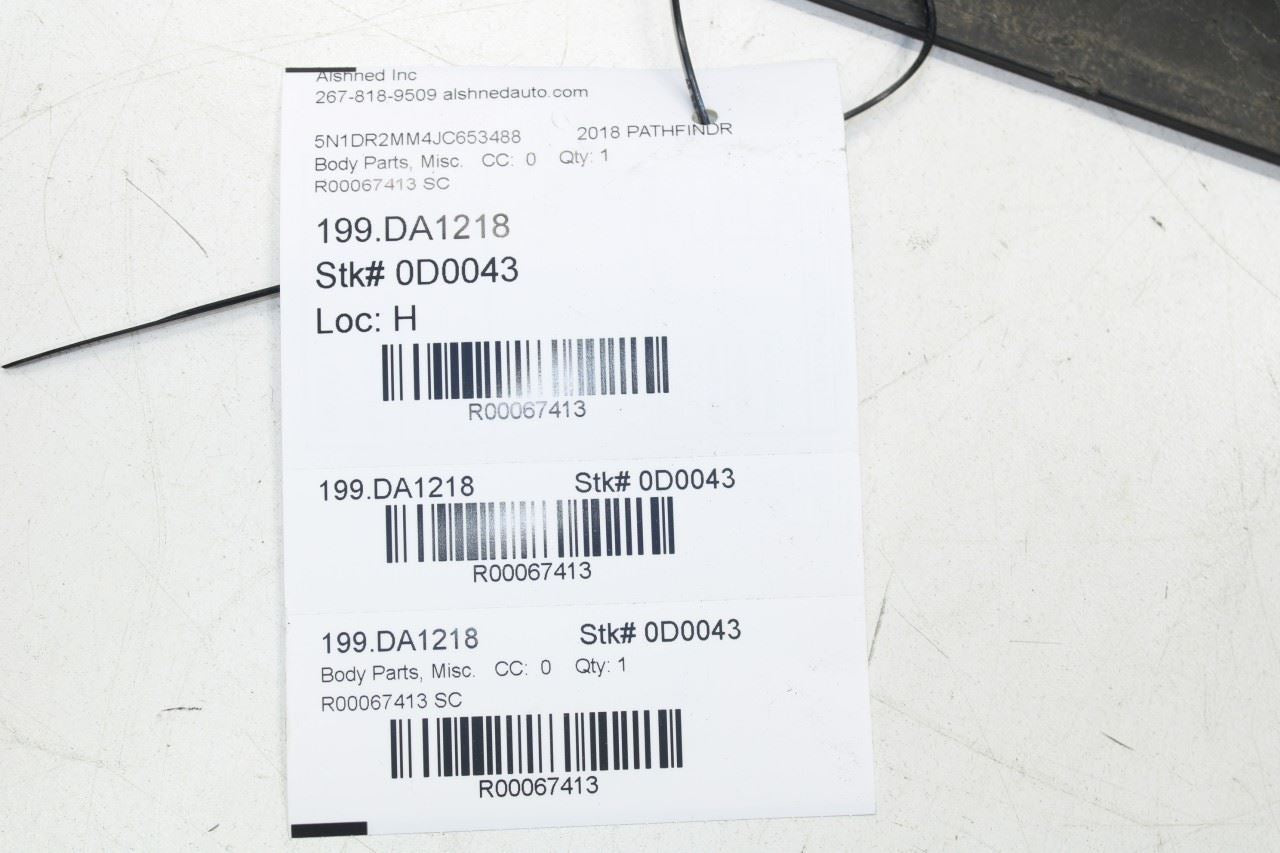 2015-2020 Nissan Pathfinder SV Rear Left Side Rocker Panel Molding 82877-9PB0A - Alshned Auto Parts