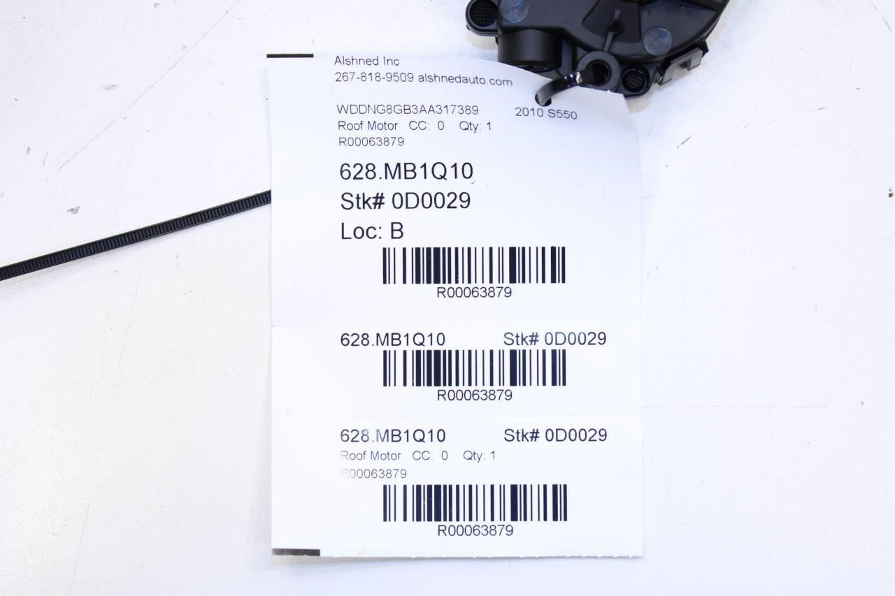 2007-2013 Mercedes-Benz S550 Sunroof Sun Roof Motor 216-820-00-42 OEM - Alshned Auto Parts