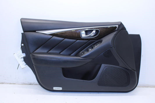 2014-21 Infiniti Q50 Luxe RWD Front Left Driver Door Trim Panel 80901-4HH0A OEM - Alshned Auto Parts