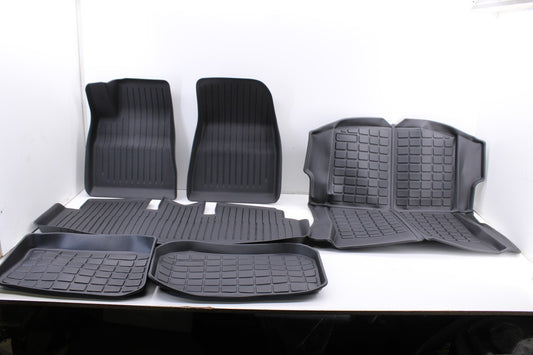 2021-2023 Tesla 3 Front and Rear Right Left Side All Weather Floor Mats Set of 6 - Alshned Auto Parts