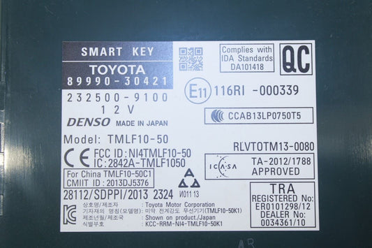 2013-2015 Lexus GS350 Smart Key Keyless Entry Control Module 89990-30421 OEM - Alshned Auto Parts