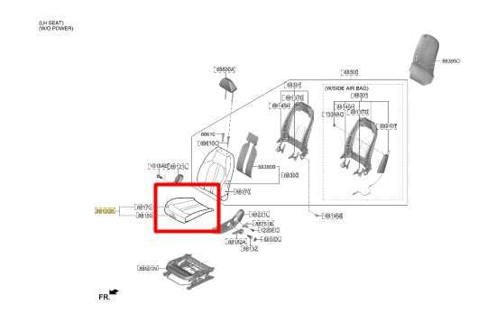 20-22 Hyundai Sonata SE Front Left Seat Lower Cushion 88100-L0010-VSM OEM *ReaD* - Alshned Auto Parts