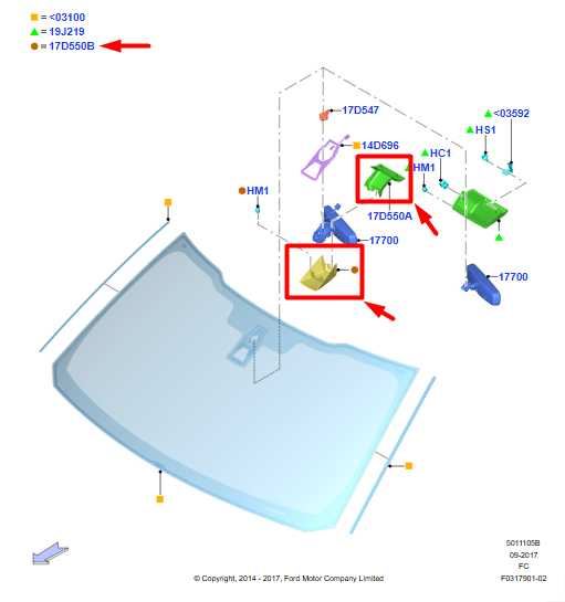 15-20 Ford F150 Interior Rear View Mirror Rain Sensor Cover Cap FL3B-17D550-AHW - Alshned Auto Parts