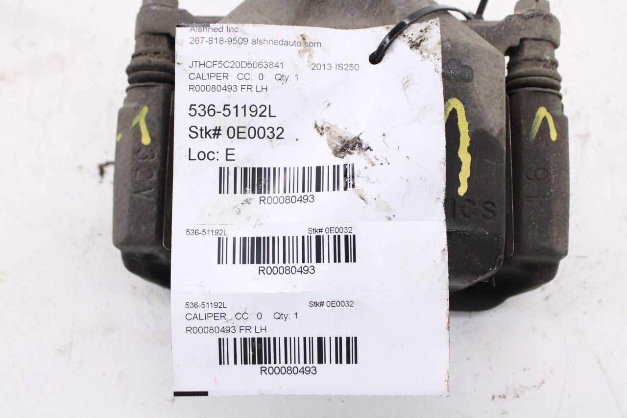 2008-15 Lexus IS250 2.5L AWD Front Left Side Brake Disc Caliper 47750-53080 OEM - Alshned Auto Parts