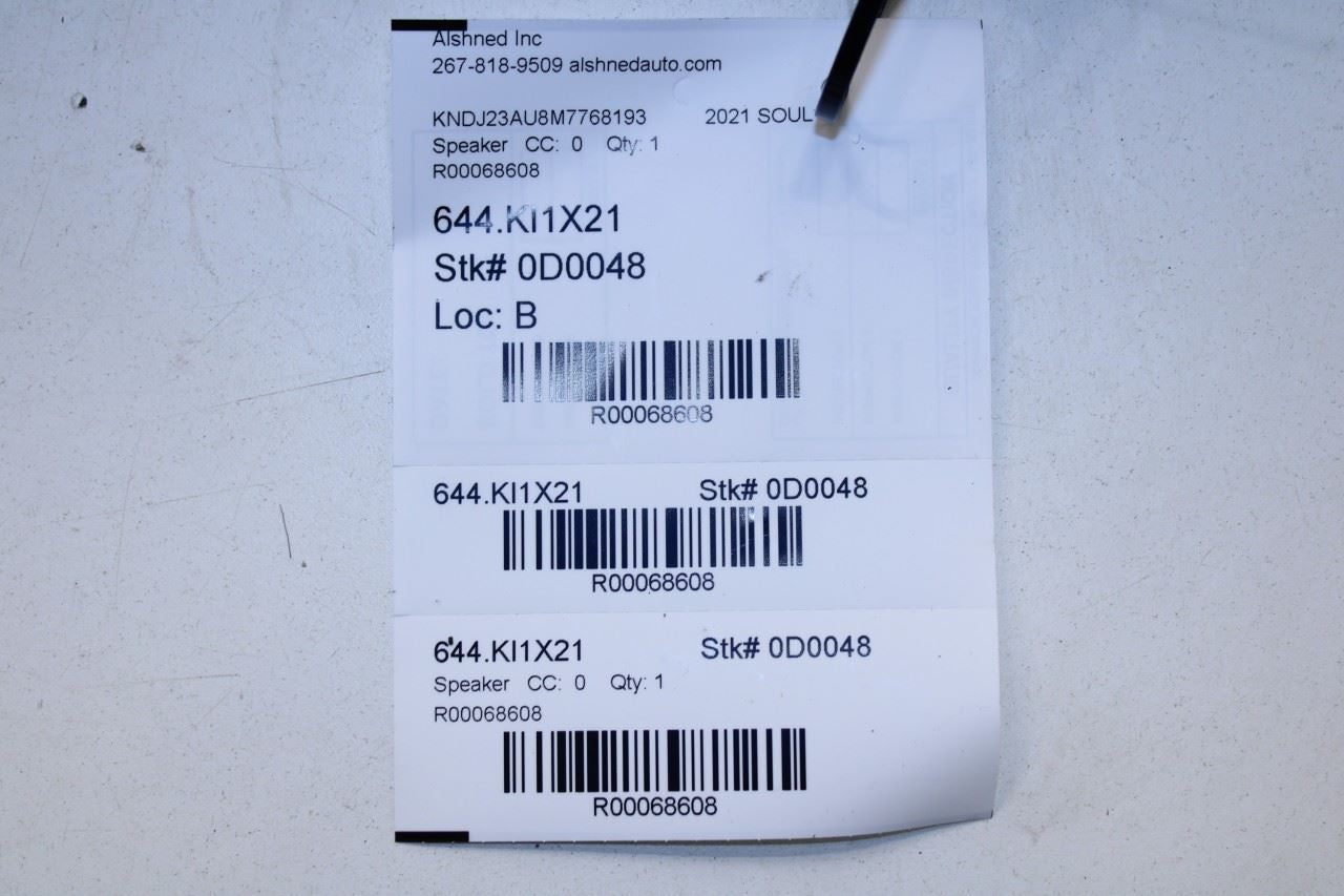 2020-2025 KIA Soul LX Front Left Driver Side Door Audio Speaker 96330-K0000 OEM - Alshned Auto Parts