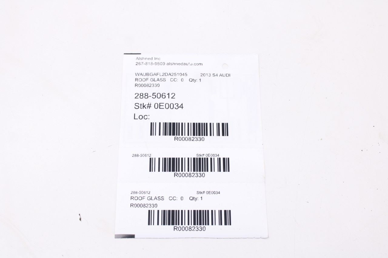 2010-2016 Audi S4 Premium Plus Roof Sunroof Window Glass Panel 8K5877071 OEM10