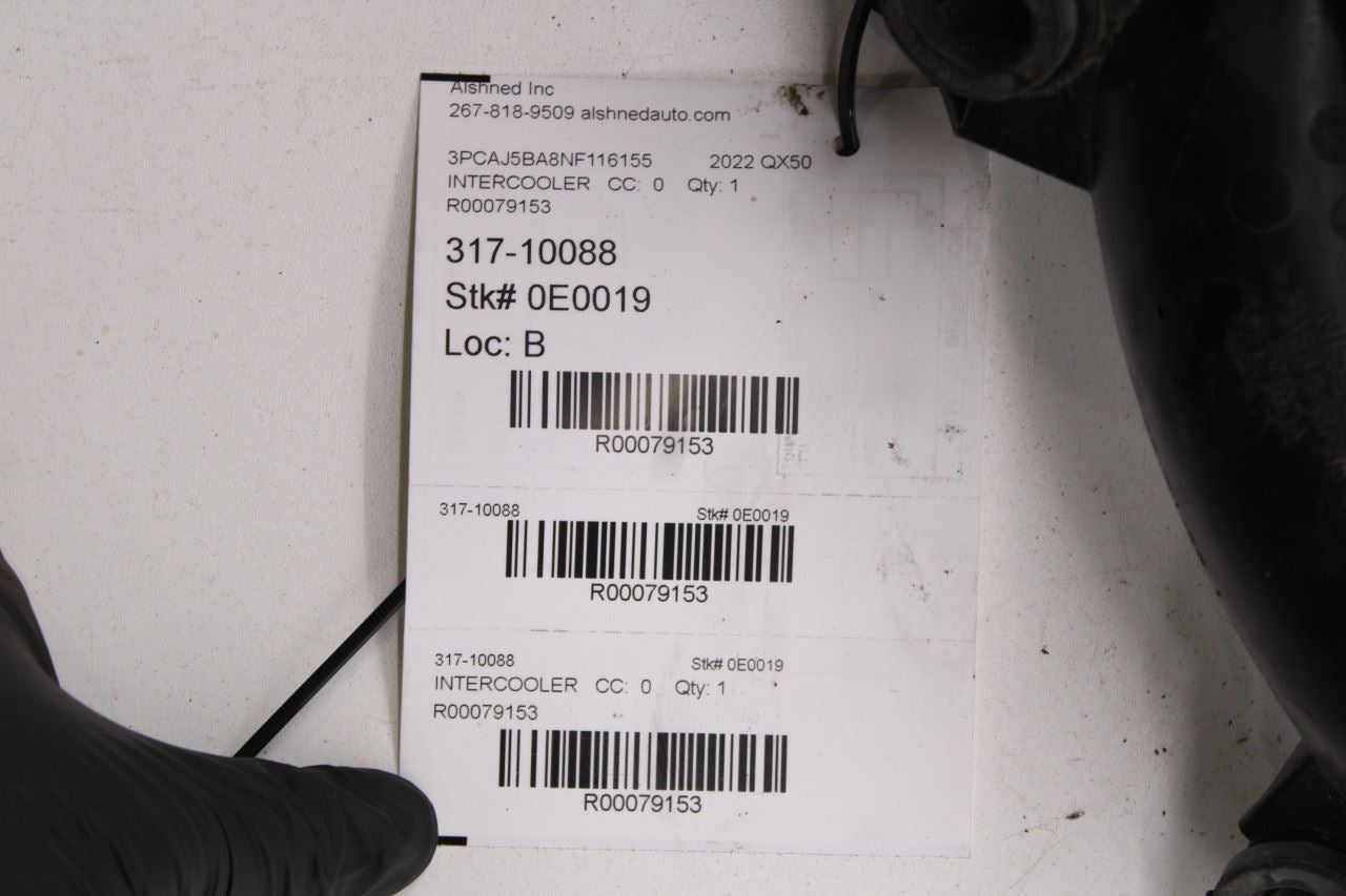 2019-2025 Infiniti QX50 Luxe 2.0L FWD Intercooler Connector Inlet Duct Tube Hose - Alshned Auto Parts