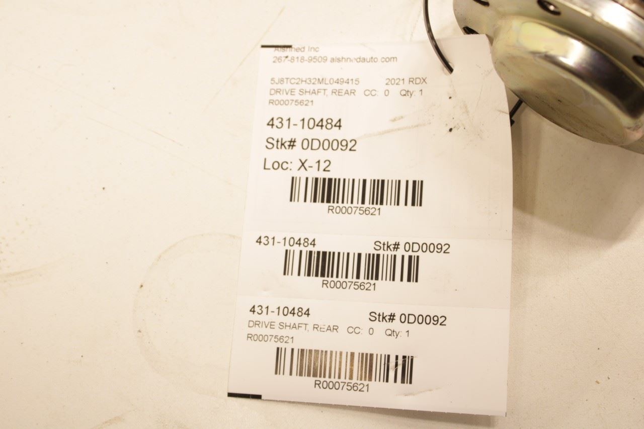 2020-2025 Acura RDX SH-AWD 2.0L AWD Rear Drive Shaft Propeller 40100-TJB-A05 OEM - Alshned Auto Parts