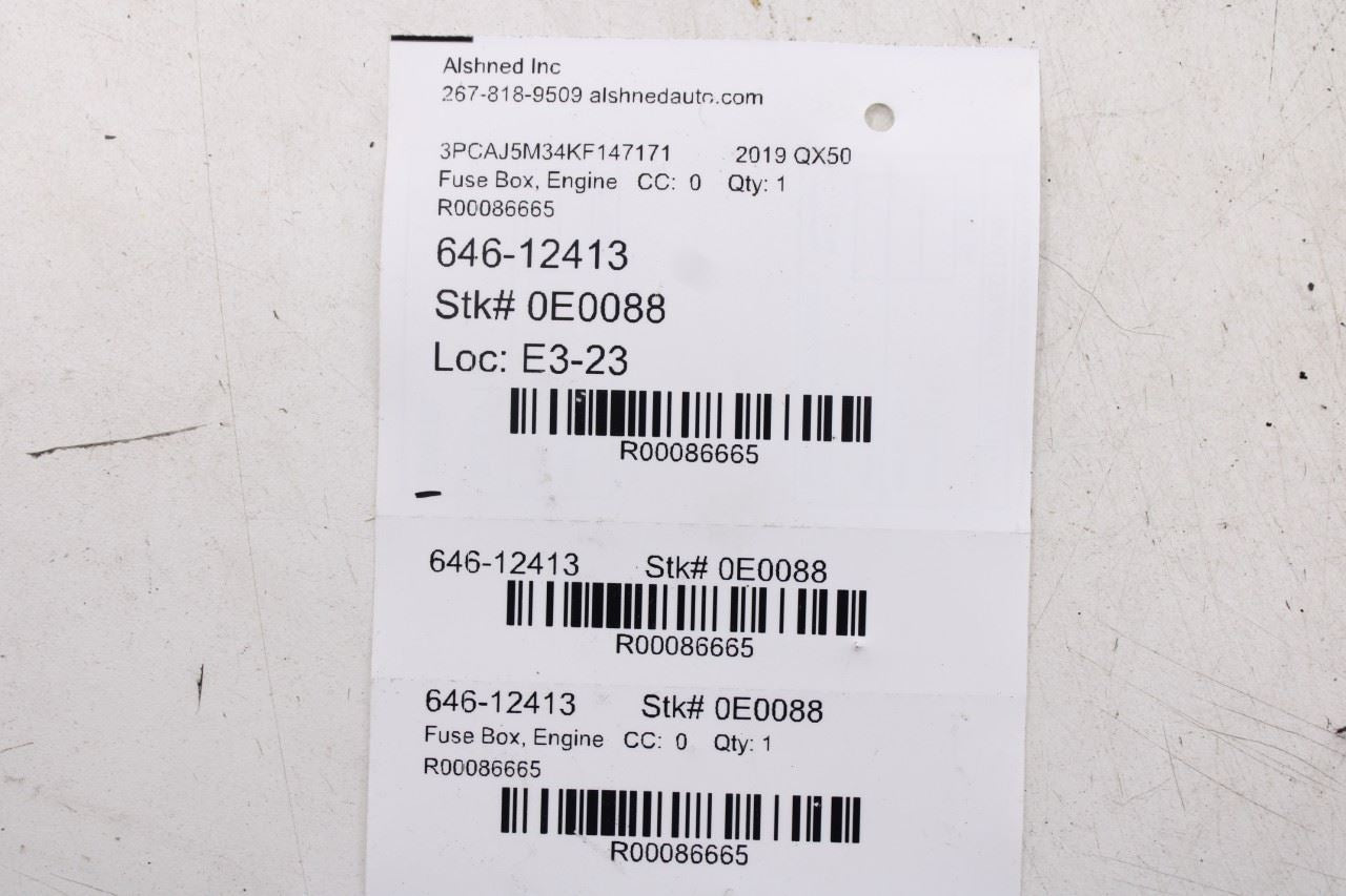 19-25 Infiniti QX50 ESSENTIAL 2.0L Engine Fuse Relay Junction Block 24350-5NA0A - Alshned Auto Parts