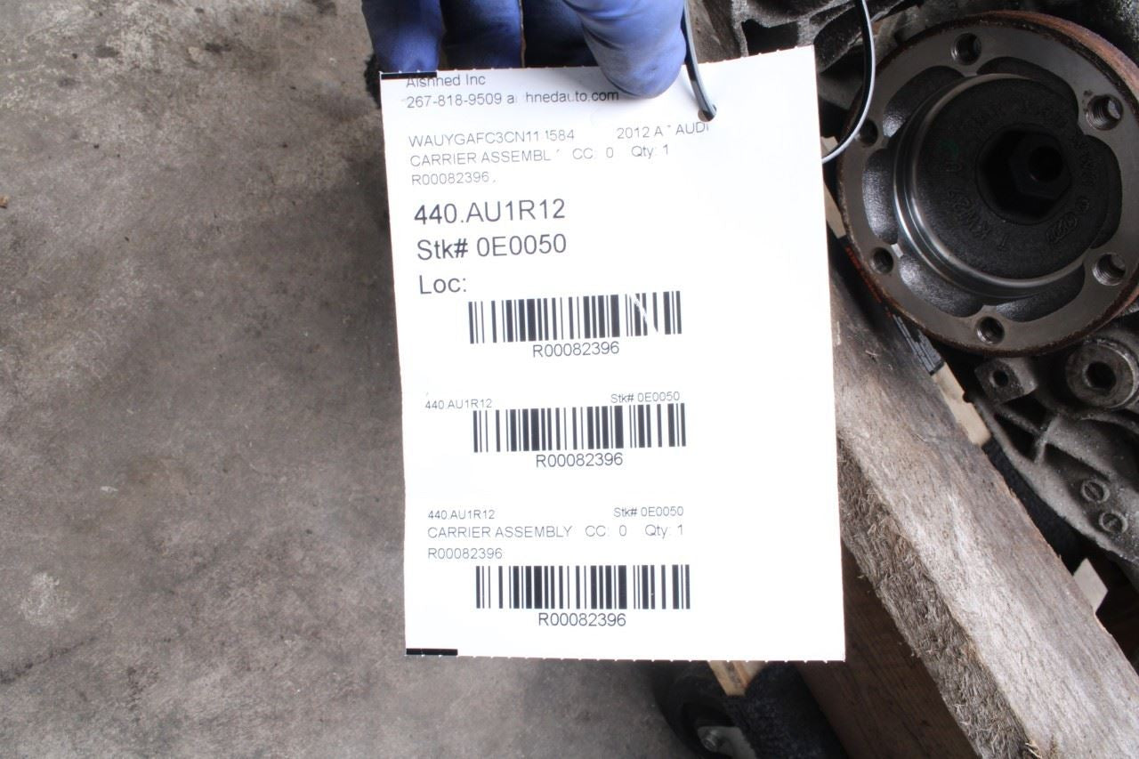 2012-2018 Audi A7 Premium 3.0L AWD Rear Axle Differential Carrier 0BC500044D OEM9