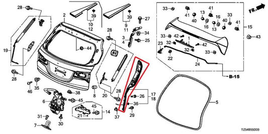 14-20 Acura MDX w/Tech Pkg Rear Left Liftgate Anti Pinch Sensor 74956-TZ5A *ReaD - Alshned Auto Parts