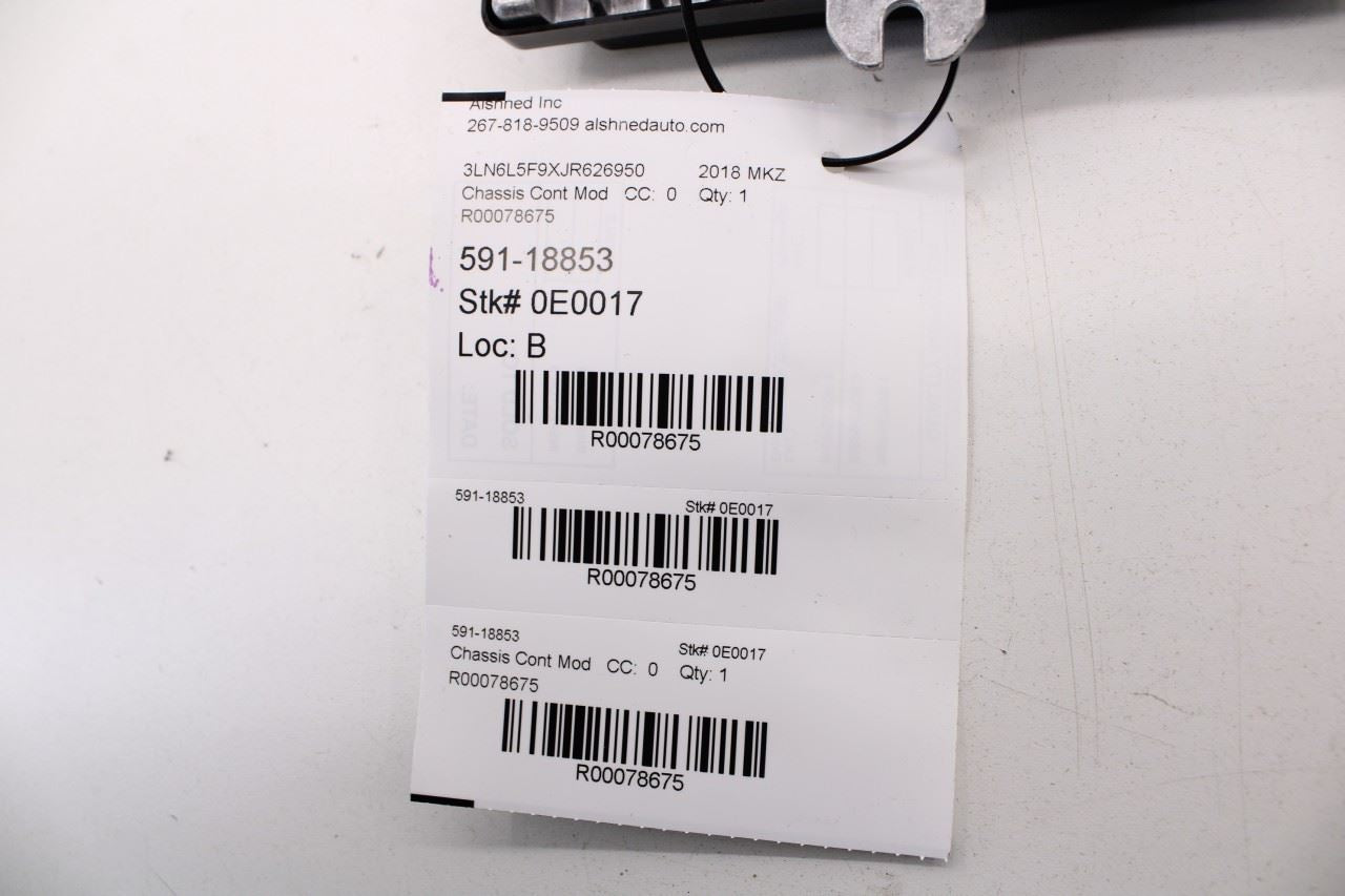 13-2018 Lincoln MKZ Reserve Continuous Control Damping Suspension Control Module - Alshned Auto Parts