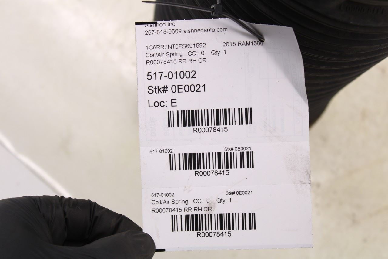 2013-18 RAM 1500 Laramie Rear Right Passenger Side Air Suspension Spring *ReaD* - Alshned Auto Parts