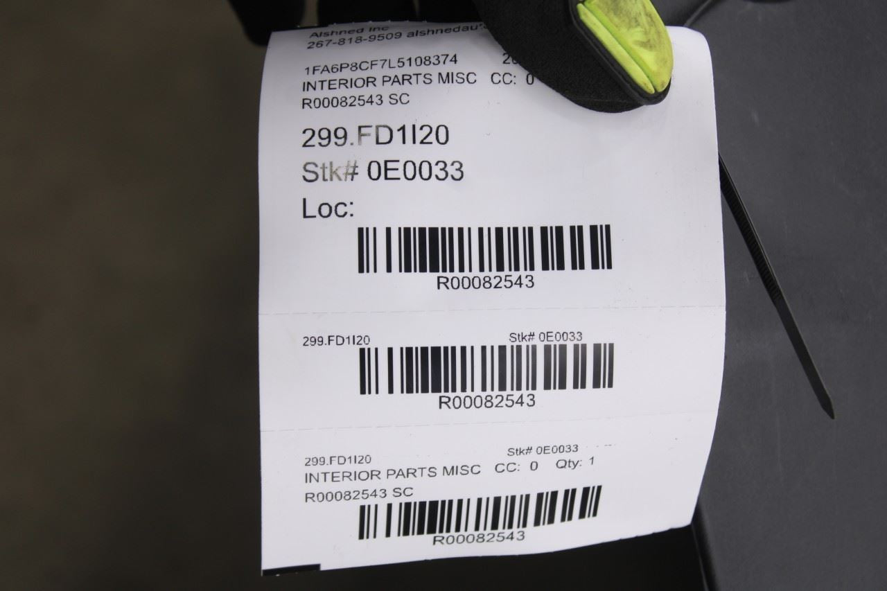 2015-2023 Ford Mustang GT Rear Interior Trunk Sill Scuff Plate FR3B-63424A82-ANW10