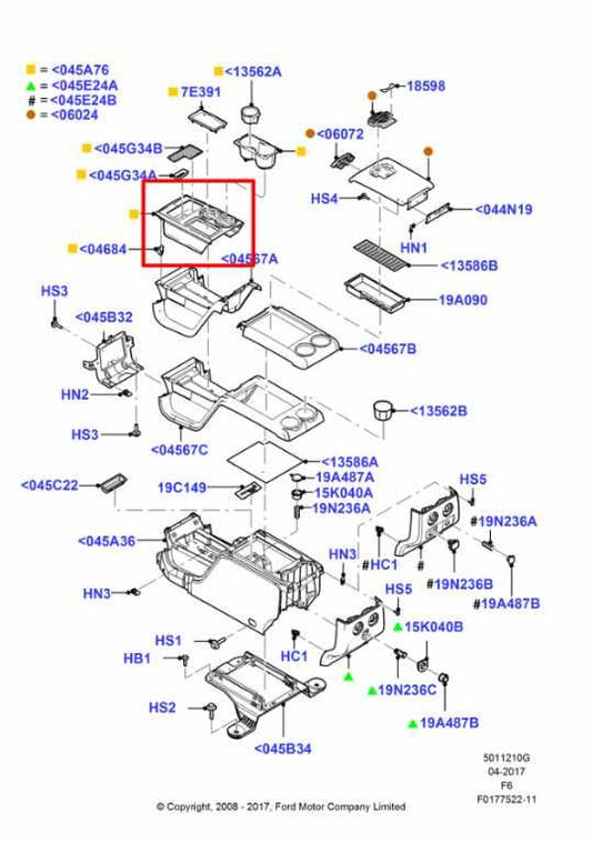 2011-12 Ford F150 Lariat Crew Cab 3.5L Center Console Shifter Bezel Trim *ReaD* - Alshned Auto Parts