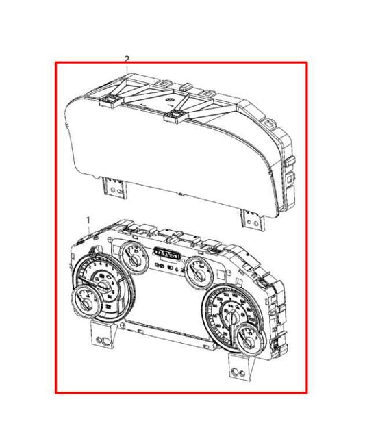 2015 Ram 1500 Laramie Crew Cab Speedometer Gauge Instrument Cluster 183K Mileage - Alshned Auto Parts