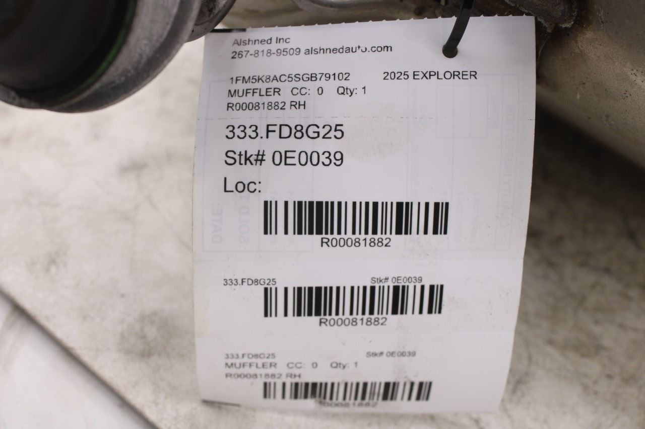 20-26 Ford Explorer Interceptor 3.0L Rear Right Exhaust Muffler L1MZ-5230-E OEM9