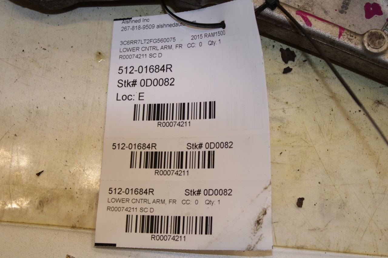 11-20 Ram 1500 Big Horn 4WD Front Suspension Right Side Lower Control Arm *ReaD* - Alshned Auto Parts