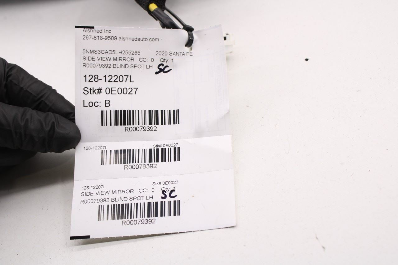 2019-20 Hyundai Santa Fe SEL 2.4L Driver Left Side Rear View Mirror 87610-S2250 - Alshned Auto Parts