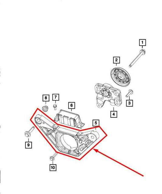 14-23 Jeep Cherokee Limited 4x4 Rear Axle Differential Mount Bracket 68155099AD - Alshned Auto Parts