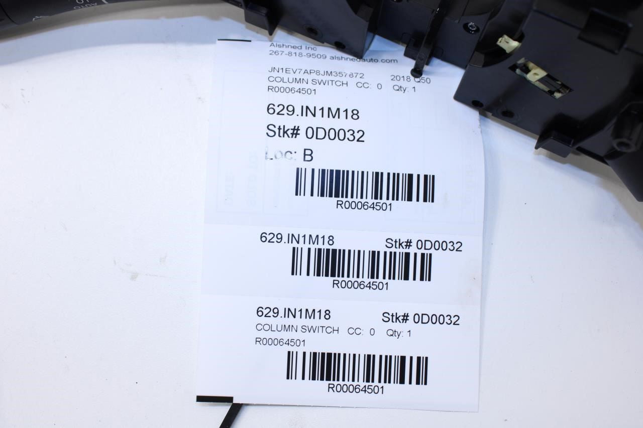 14-23 Infiniti Q50 Luxe Steering Column Turn Signal Wiper Switch 25560-4GA7A OEM - Alshned Auto Parts