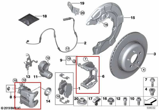2023-25 BMW 430i Gran Coupe xDrive Rear Right Passenger Side Brake Disc Caliper - Alshned Auto Parts