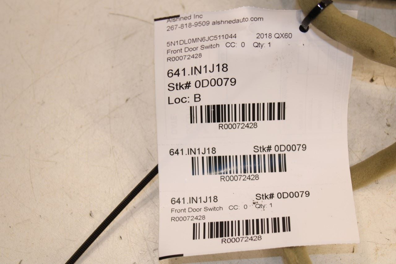 2014-2020 Infiniti QX60 Front Left Master Power Window Switch 25401-3JP1A OEM - Alshned Auto Parts