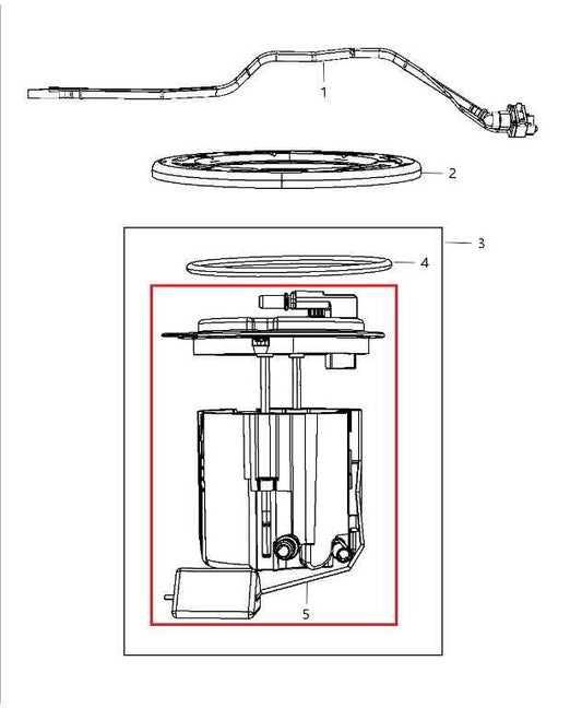 2011-18 Jeep Wrangler Unlimited Sport 3.6L In Tank Fuel Pump Assembly 68059559AA - Alshned Auto Parts