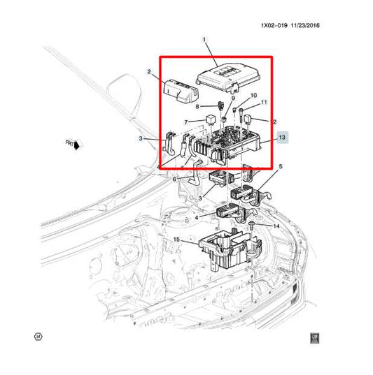 18-21 Chevrolet Equinox Engine Fuse Box Wiring Harness Junction Block 84809671 - Alshned Auto Parts