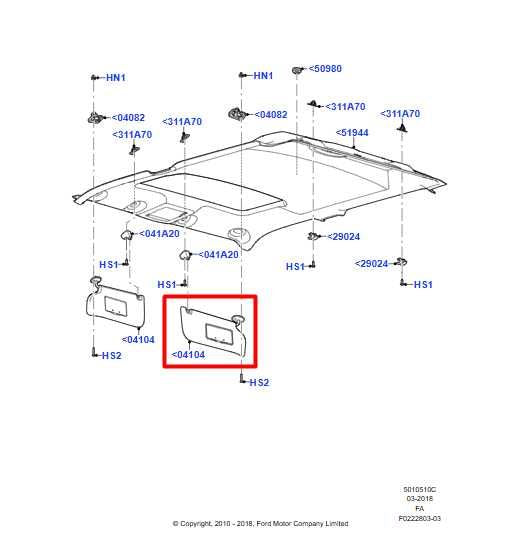 11-16 Ford F250 Lariat Crew Cab Front Left Side Sun Visor w/ Illuminated Mirror - Alshned Auto Parts