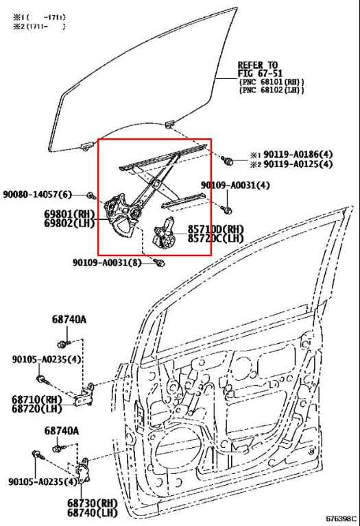 11-20 Toyota Sienna LE Front Right Passenger Side Door Window Regulator w/ Motor - Alshned Auto Parts