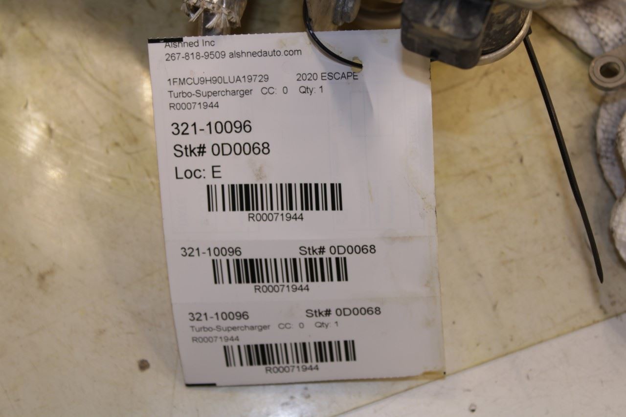 2020-2022 Ford Escape SEL 2.0L AWD Engine Turbocharger 48K K2GE-9G438-BD OEM - Alshned Auto Parts