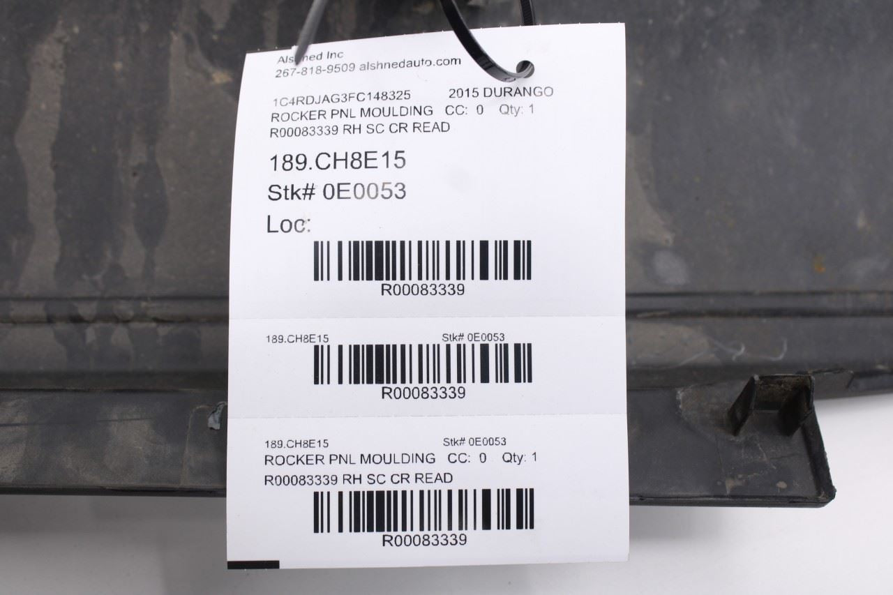 2011-2026 Dodge Durango SXT Right Rocker Skirt Panel Molding 1PA94RXFAF *ReaD*15