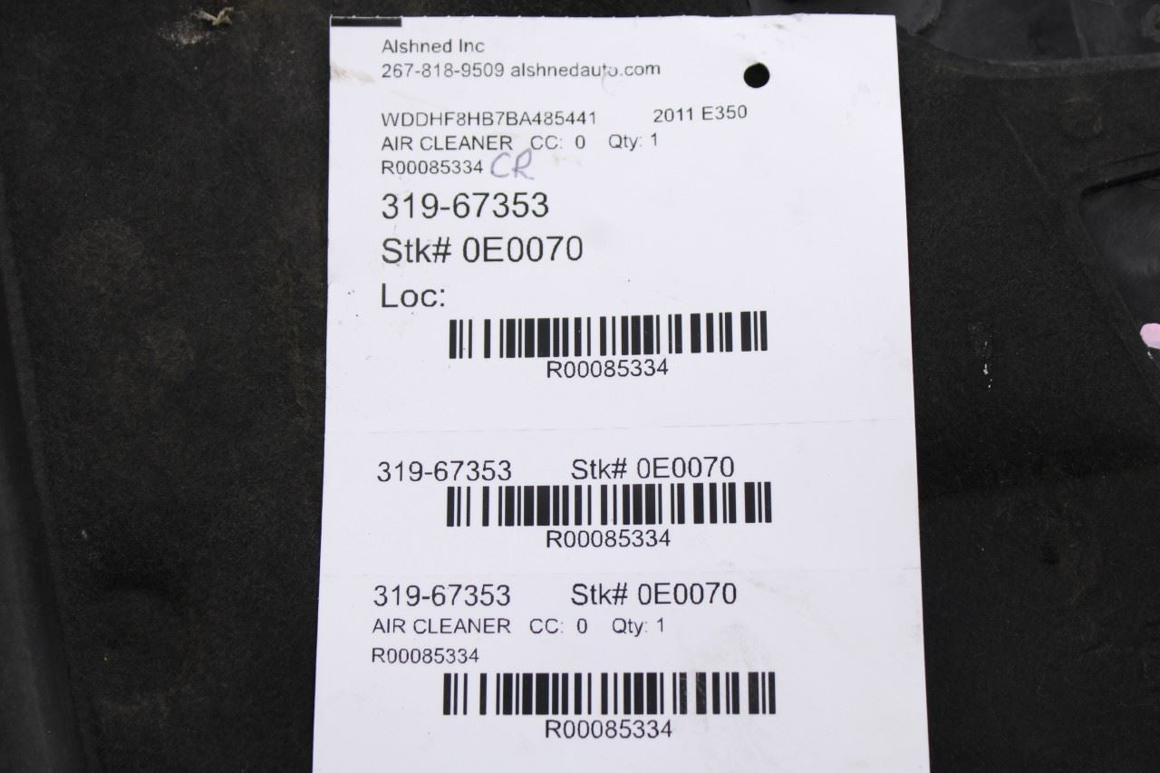 06-11 Mercedes-Benz E350 3.5L AWD Engine Air Intake Appearance Cover Set *ReaD*19