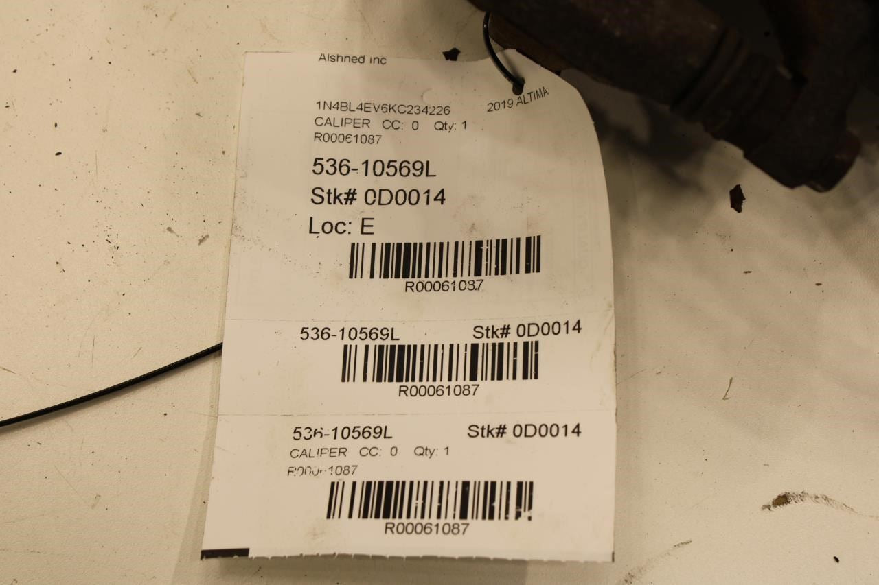 2019-2024 Nissan Altima SL FWD Rear Left Side Brake Disc Caliper 44010-6CA0B OEM - Alshned Auto Parts