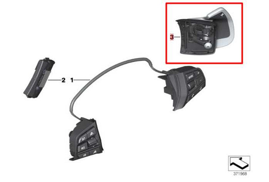 2013-15 BMW 750i xDrive 4.4L Steering Wheel Right and Left Side Paddle Shifters - Alshned Auto Parts