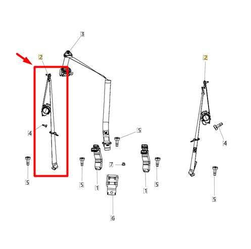 2008-17 Jeep Patriot Sport SE Rear RH 2nd Row Seat Belt Retractor 1GE62XDVAB OEM - Alshned Auto Parts