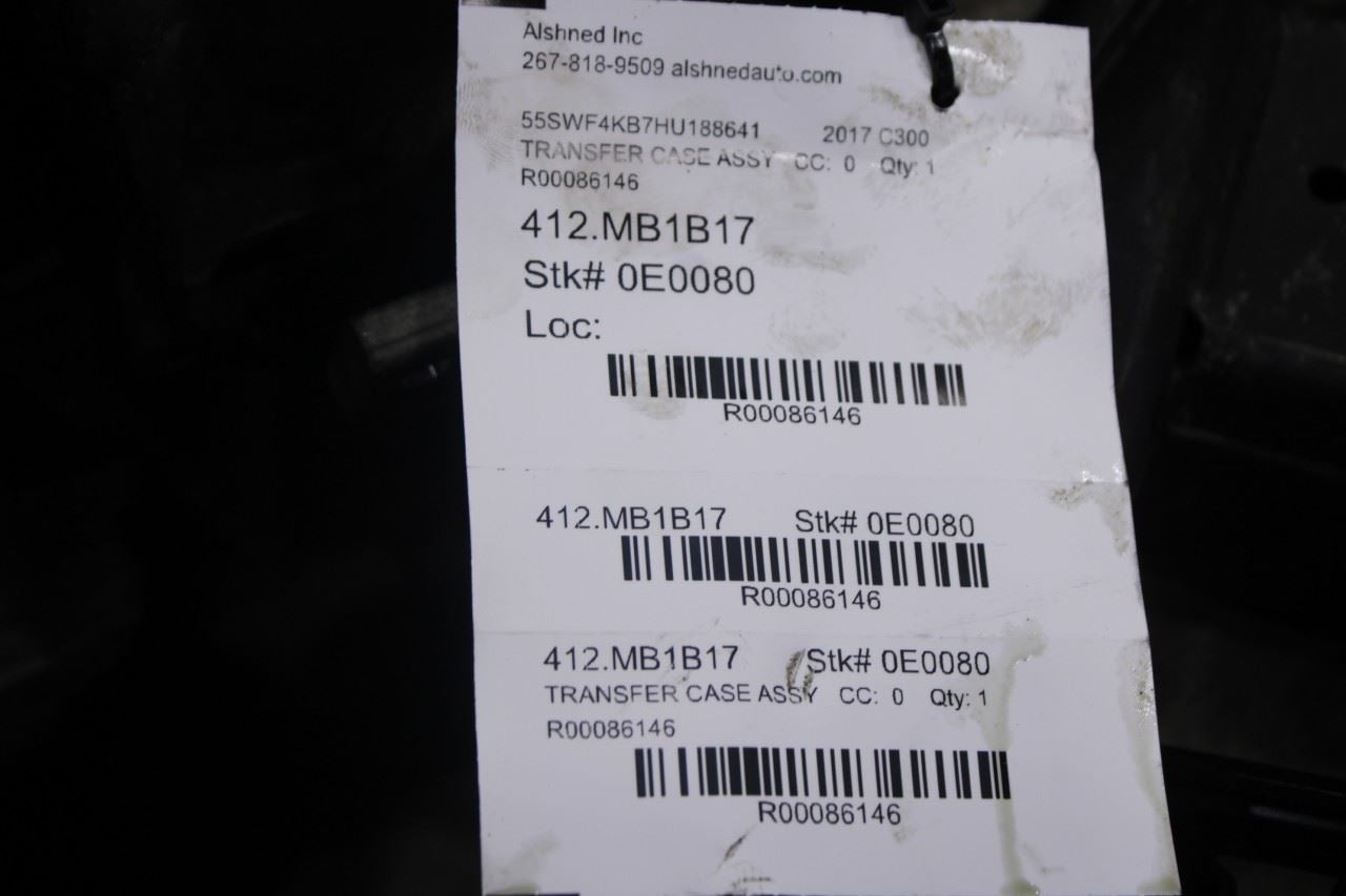 15-18 Mercedes-Benz C300 4Matic 2.0L AWD Transfer Case Planetary Gear 253274000016