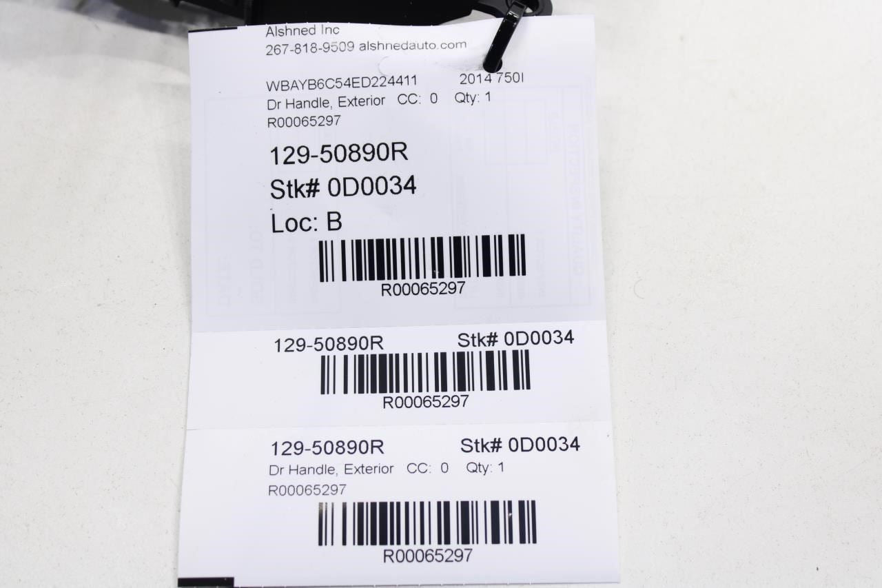 10-15 BMW 750i xDrive 4.4L Rear Right Side Door Exterior Handle 51217231934 OEM - Alshned Auto Parts