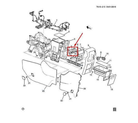 2017-2023 GMC Acadia SLT-1 Rear AC Heater Temperature Climate Control 23467327 - Alshned Auto Parts