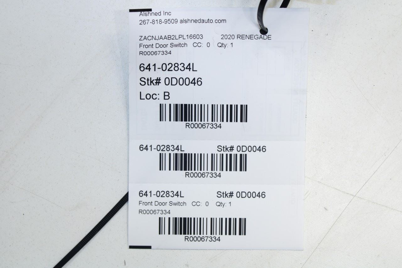 2015-2022 Jeep Renegade Sport Front Left Master Power Window Switch 6EZ84LXHAA - Alshned Auto Parts