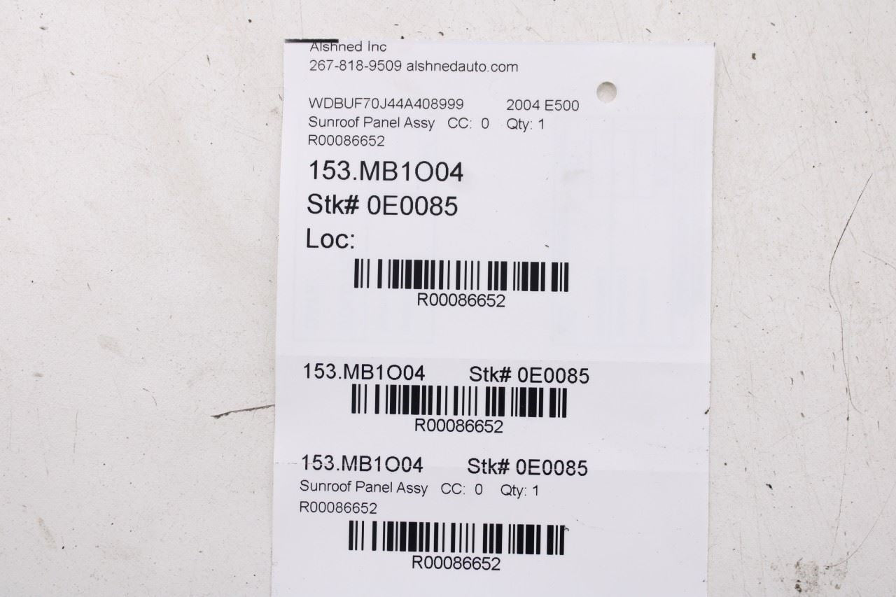 2003-06 Mercedes-Benz E500 Upper Roof Power Sliding Glass Sunroof Motor Set of 215