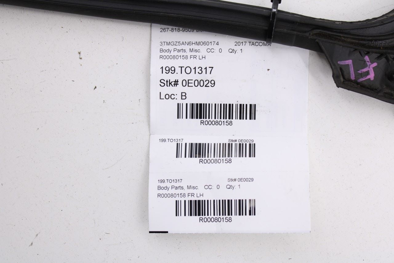 2016-2023 Toyota Tacoma Limited Double Cab Front Left Door Weatherstrip Seal - Alshned Auto Parts