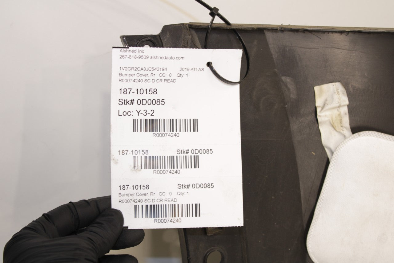 2018-2020 Volkswagen Atlas S Rear Bumper Cover 3CN807421GRU OEM *ReaD* - Alshned Auto Parts