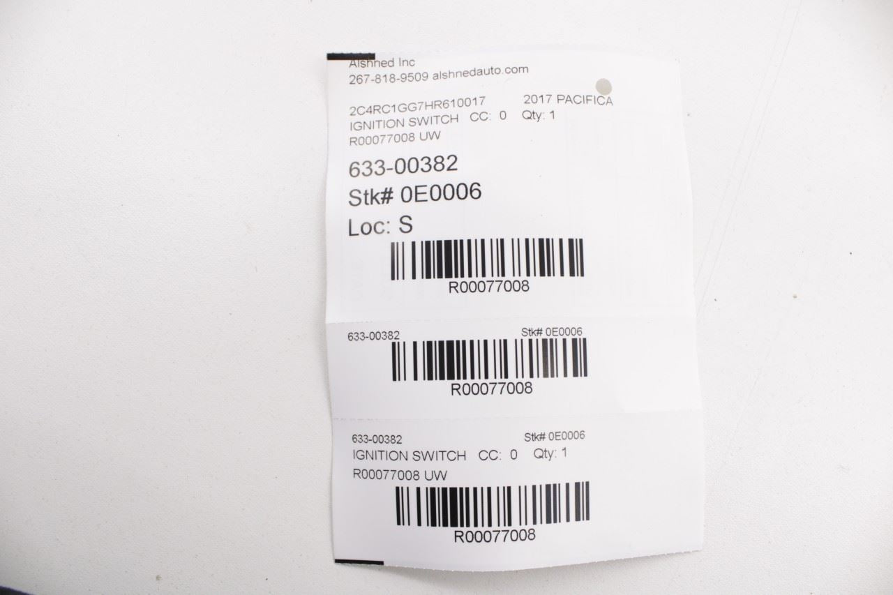 17-22 Chrysler Pacifica Engine Start Stop Ignition Switch Button and Transmitter - Alshned Auto Parts