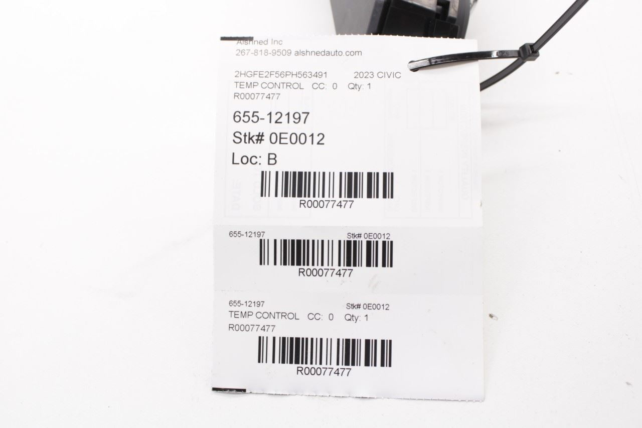 2022-24 Honda Civic Sport Dash AC Heater Climate Control Panel 79610-T21-A010-M1 - Alshned Auto Parts