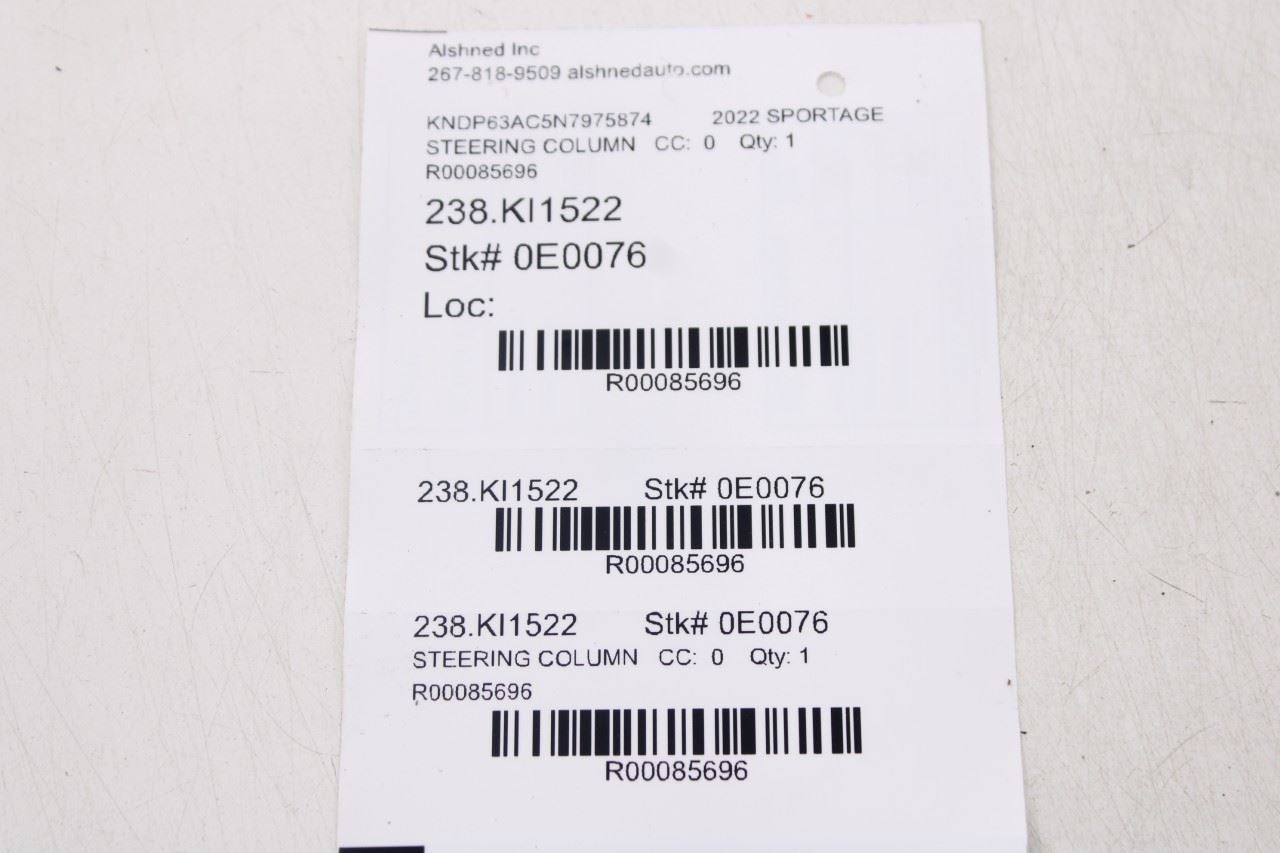 2020-22 Kia Sportage Nightfall 2.4L FWD Steering Column Assembly 56310-D9010 OEM16